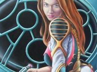 Female agent with raygun